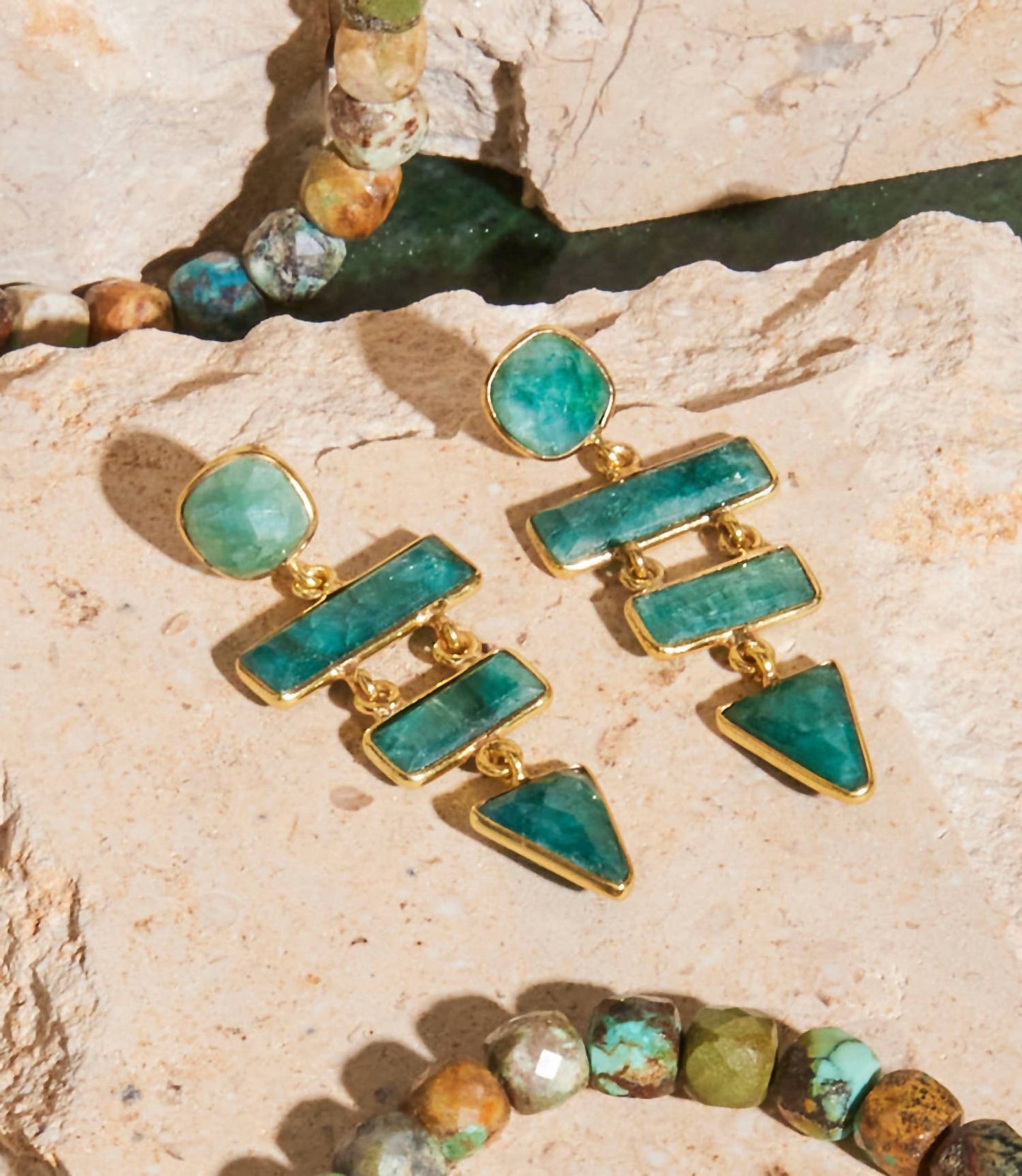 Felix Z - Gemstone Dangle Earrings