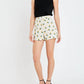 2.7 August Apparel - Daisy Embroidered Linen Shorts