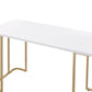 Estie - Writing Desk - White / Gold
