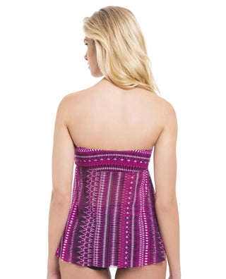 Profile By Gottex - Indian Sunset Bandeau Tankini Top