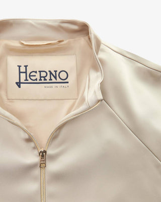 Herno - Women's Satin Jacket With Zip