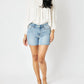 Judy Blue - Cut Off Side Slit Jean Shorts