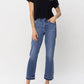 Judy Blue - High Waist Fray Slit Release Hem Straight Denim Jeans