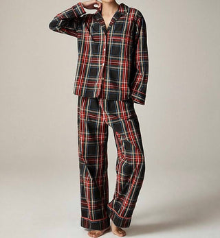 J.Crew - Pajama Pant Set In Stewart Tartan Cotton Poplin