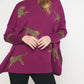 Entro - Leopard Poncho Tunic Sweater