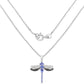 1.93 Carat Genuine Tanzanite and White Topaz .925 Sterling Silver Pendant