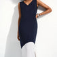 Joseph Ribkoff - Block V-neck Sleeveless Maxi Dress