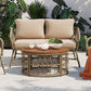 Bohemia-Inspired 4-Person Outdoor Seating Group With Removable Cushions