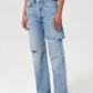 Agolde - Amryn Double Layer Ripped Straight Leg Jeans