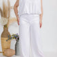Karen T Design - Sleeveless And Wide-leg Pant Set