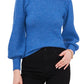 1.STATE Balloon Sleeve Sweater in Palace Blue, Size X-Large