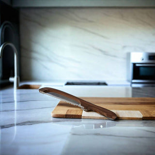 Creative Gifts International - Acacia Wood Bread Knife