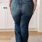 Judy Blue - High Rise Control Top Distressed Flare Jean