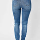 Judy Blue - Mid-Rise Tummy Control Destroy Skinny Jean