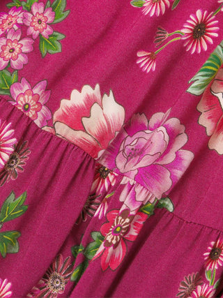 Johnny Was - Women's Tiered Cap Sleeve Knit Midi Dress