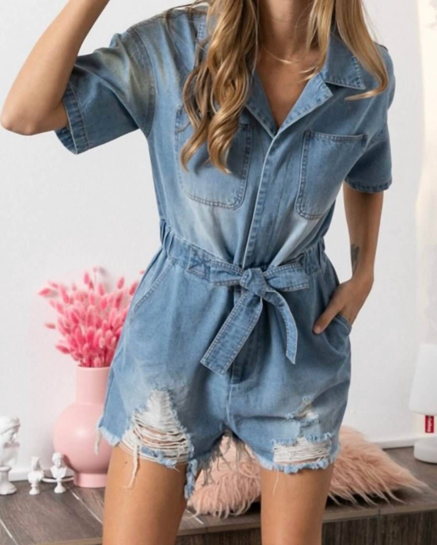 Bibi - Debbie Denim Romper