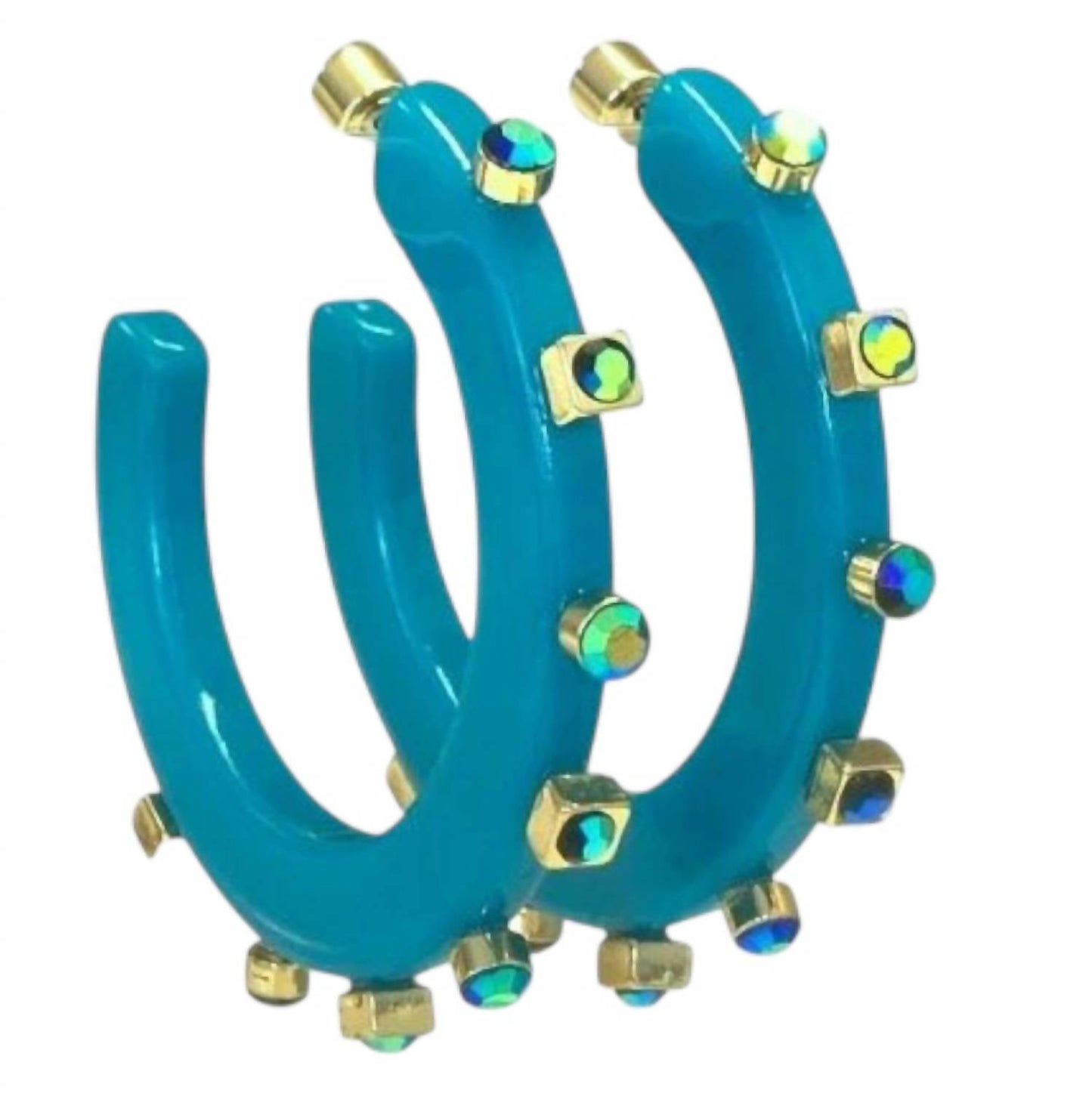 Smith & Co - Women's City Girl Jewel Hoop Earring
