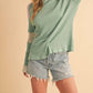 Aemi + Co - Sage Colorblock Long Sleeve Top