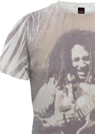 Bob Marley - Men's Guitar All Over Soft Short Sleeve T-shirt