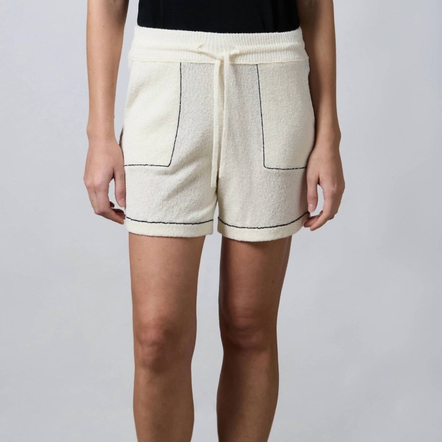 Roberto Collina - Women's Elastic Drawstring Waistband Shorts