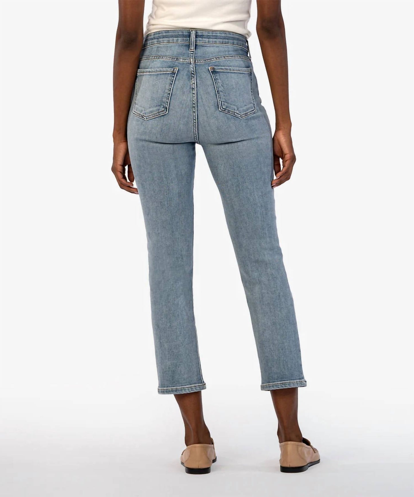 Kut From The Kloth - Elizabeth High Rise Crop Straight Leg Jeans