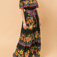 Flying Tomato - Midnight Garden Maxi Dress
