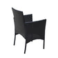 4 PC Rattan Patio Furniture Set Outdoor Cushioned Wicker Sofa