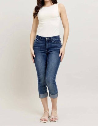 Judy Blue - Cuffed Capri Jeans