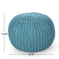 Moro Knitted Round Pouf With Pumpkin Shape