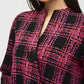 Joseph Ribkoff - Plaid 3/4 Sleeve Swing Jacket