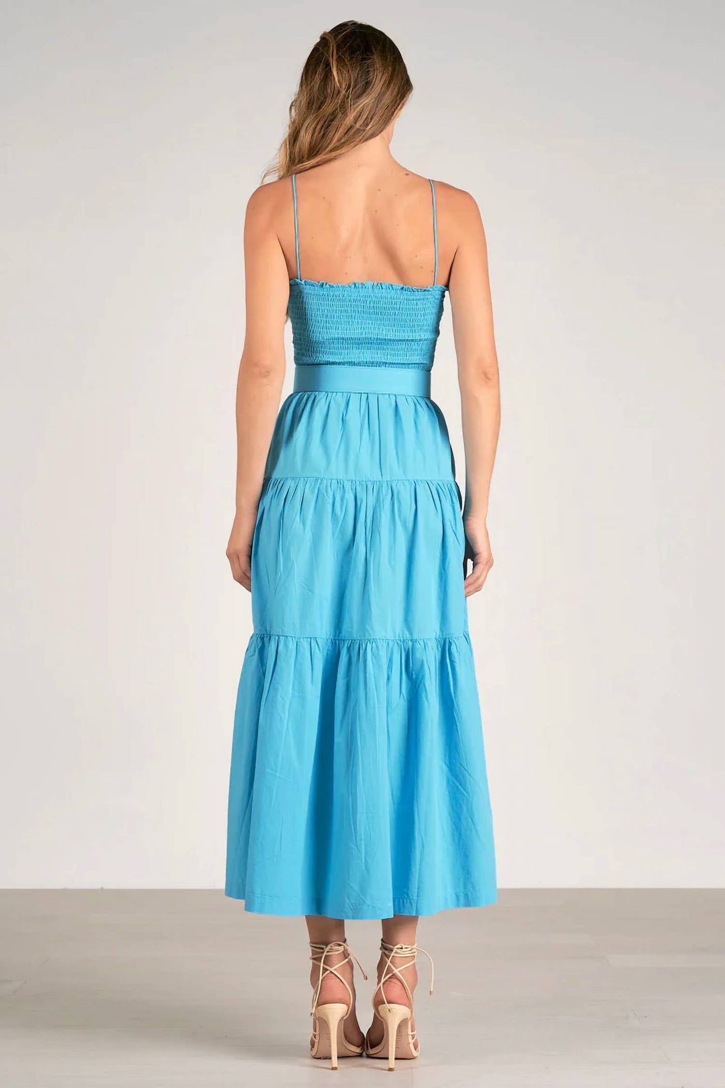 Elan - Smock Waist Midi Dress