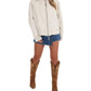 Free People - Jax Washed Zip Front Bomber Jacket