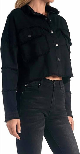 Elan - Graffiti Rock & Love Cropped Jacket