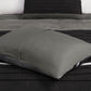 7 Piece Faux Suede Comforter Set Black King