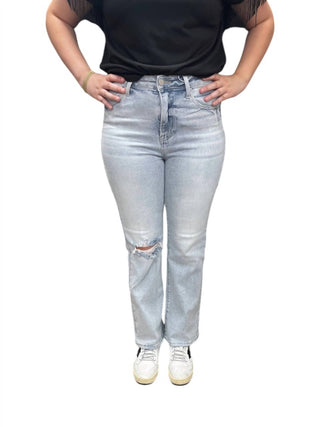 Risen - Light Hr Crop Flare Jeans