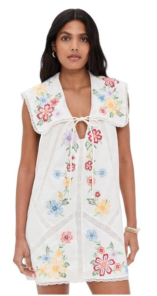 Free People - Willow Embroidered Mini Dress