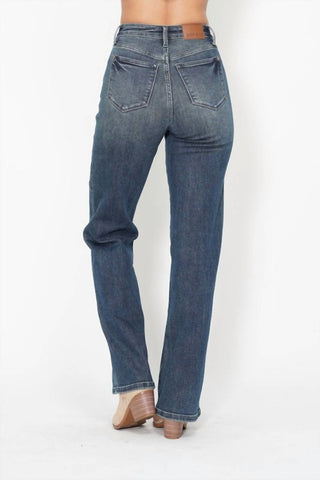 Judy Blue - Seam Detail Straight Leg Jeans