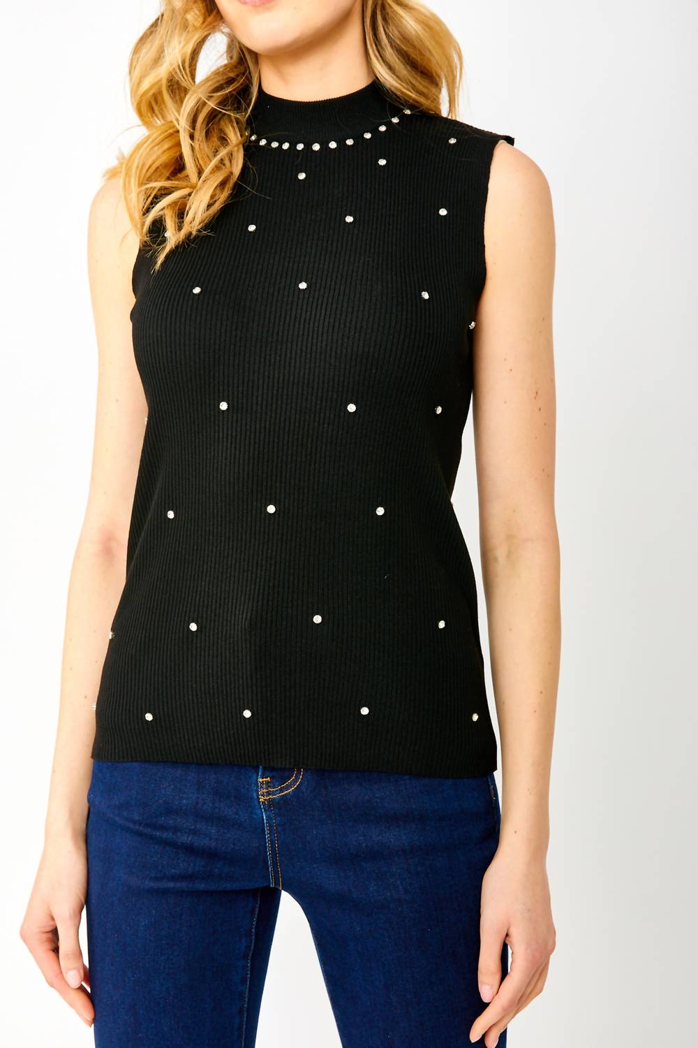 Frank Lyman - Mock Neck Knit Top