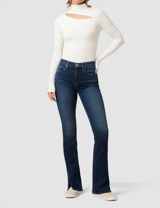 Hudson - Barbara High-Rise Baby Bootcut Jean w/ Slit Hem