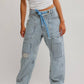 Free People - Moxie Railroad Low-slung Jeans