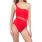 Kenneth Cole - Sexy Cut Out One Shoulder One Piece Swimsuit