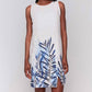 Charlie B - Printed Sleeveless Linen Blend Dress