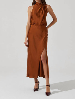 Astr - Jelyn Satin Midi Dress