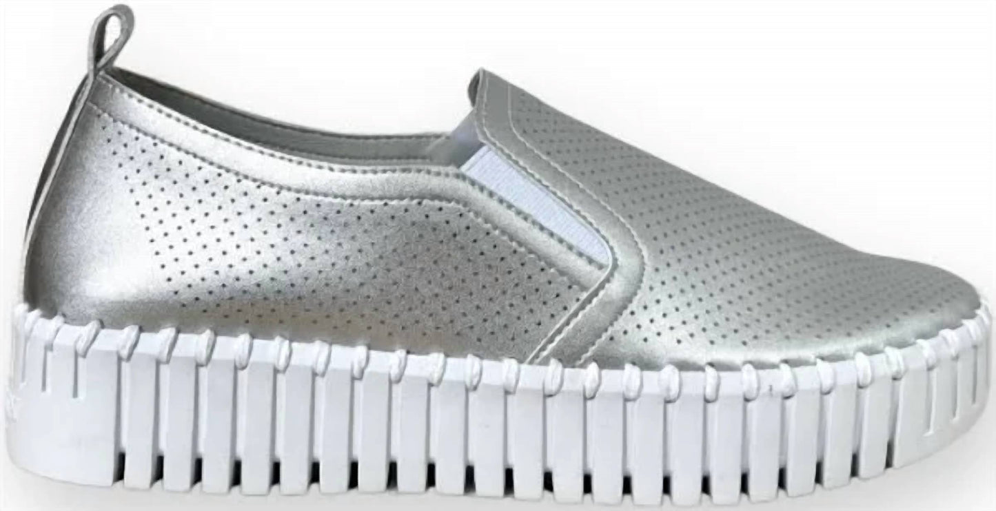 Ilse Jacobsen - Women's Metallic Platform Shoes