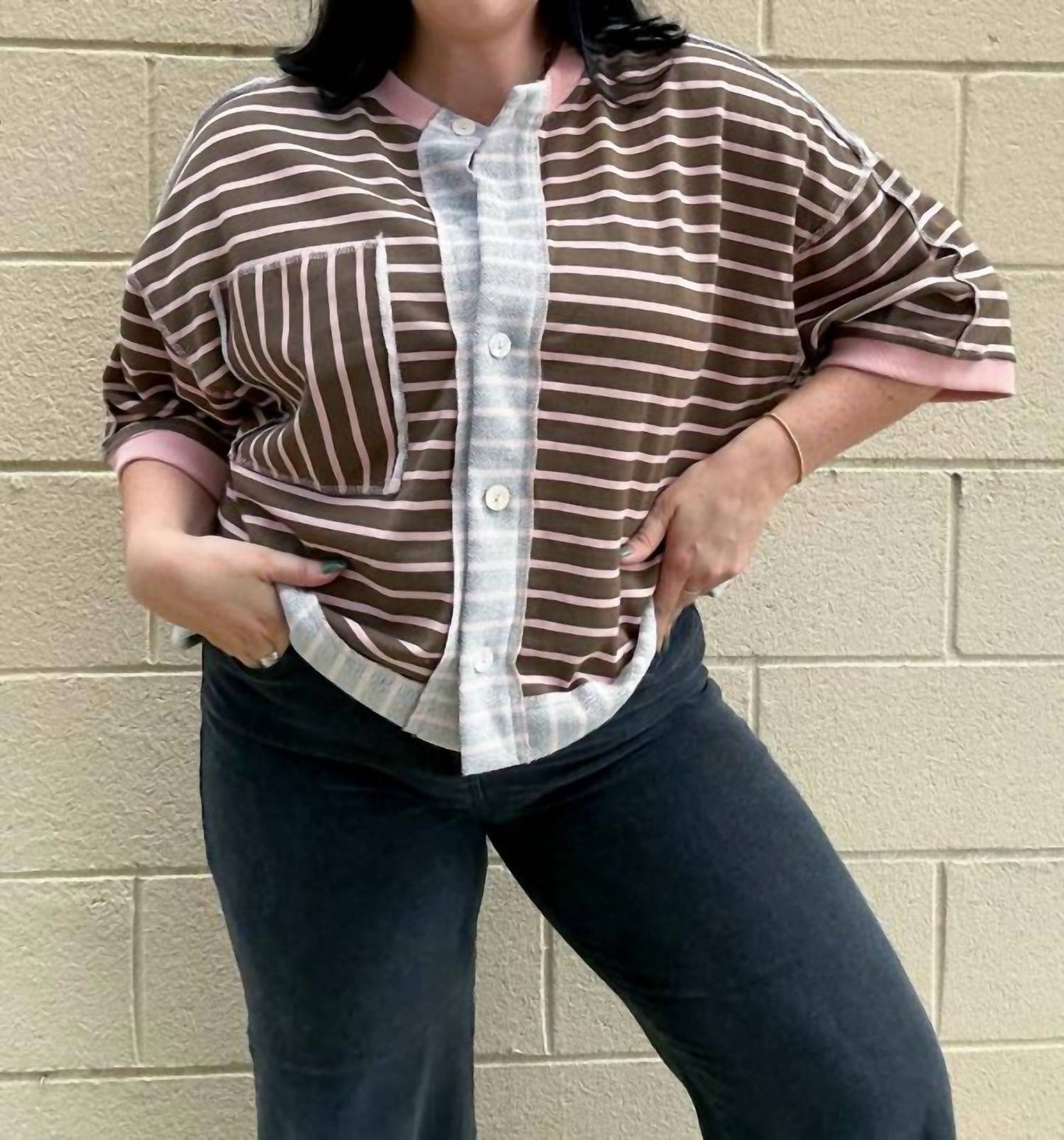 Anniewear - Striped Terry Top