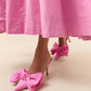 Loeffler Randall - Margot Rose Moiré Bow Mule
