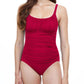 Profile By Gottex - Peasant Shirred One Piece Swimsuit