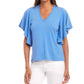 Karen Kane - Flutter Sleeve V-Neck Top