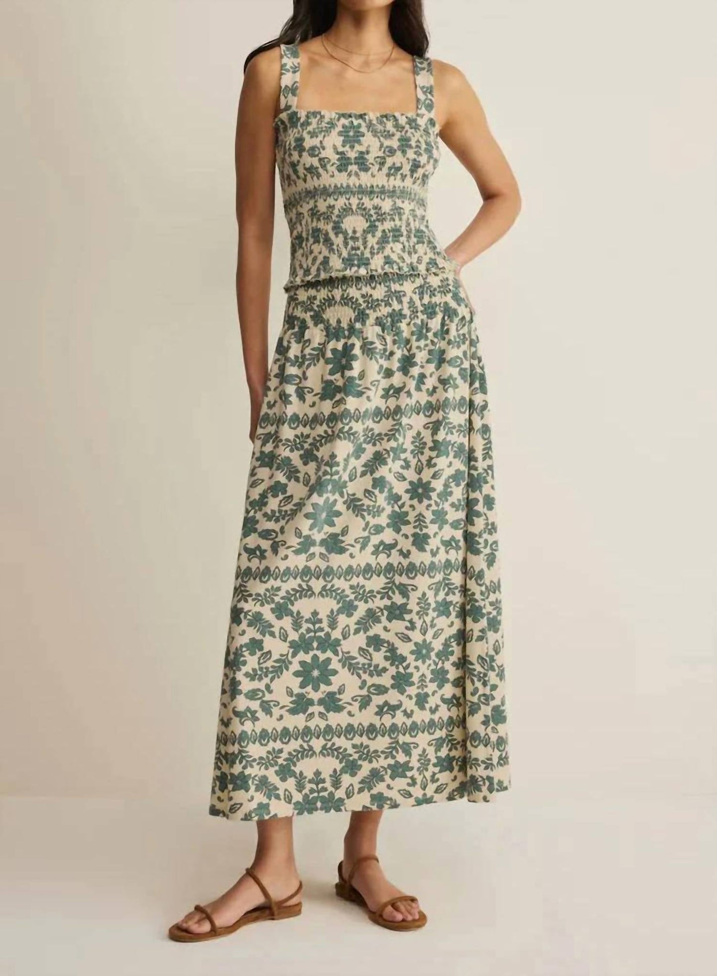 Z Supply - Leya Tera Paisley Smocked Top