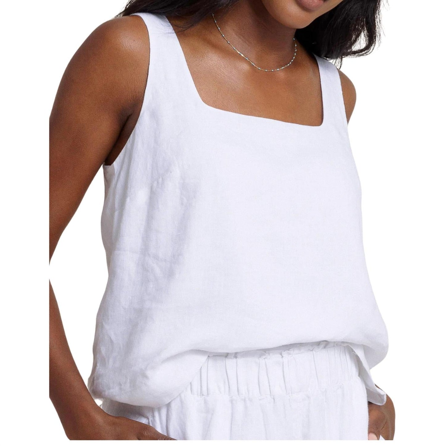 Southern Tide - Verity Linen Square Neck Tank